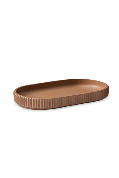 Lumi Kanallı Banyo Tepsisi - Terracotta