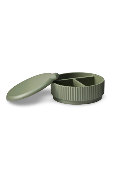 Lumi Kanallı Makyaj Aynası & Takı Kutusu - Olive Green