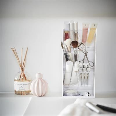 Makyaj Saklama Kutusu Beyaz Renk 12X7,5X25 Cm