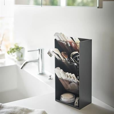 Makyaj Saklama Kutusu Siyah Renk 12X7,5X25 Cm