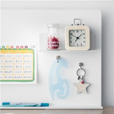 Manyetik Çelik Duvar Rafı Beyaz 20 cm