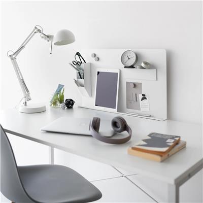 Manyetik Çelik Masa Paneli Beyaz 58 cm