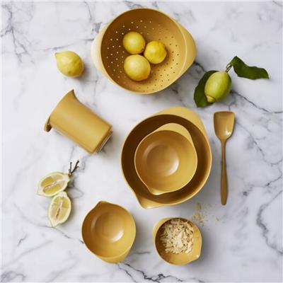 Margrethe Kevgir Süzgeç 4 Litre Hardal Rengi