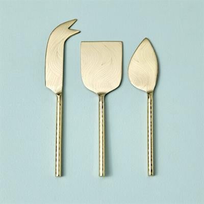 Mat Altın Peynir Seti 18 X 5 Cm