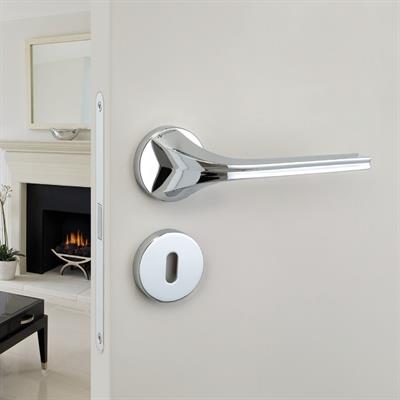 Matrıx Rozetli Kapı Kolu Takımı Krom Renk