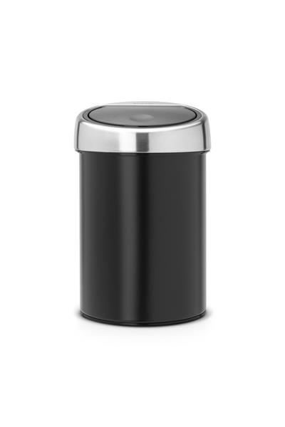 Matt Black Dokunmatik Çöp Kutusu 3L