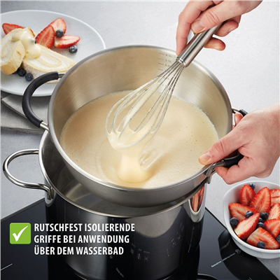 Mesco Halka Tabanlı Paslanmaz Çelik Karıştırma Kabı, Ø 24 Cm - 4 L