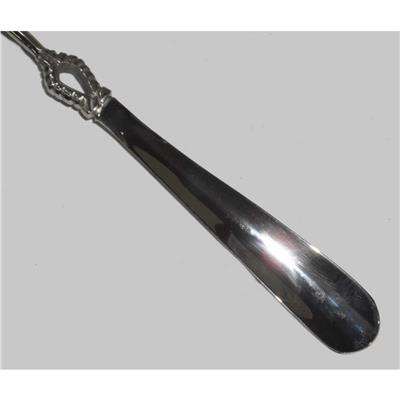 Metal Gümüş Kafatasılı Ayakkabı Çekeceği 28,5Cm