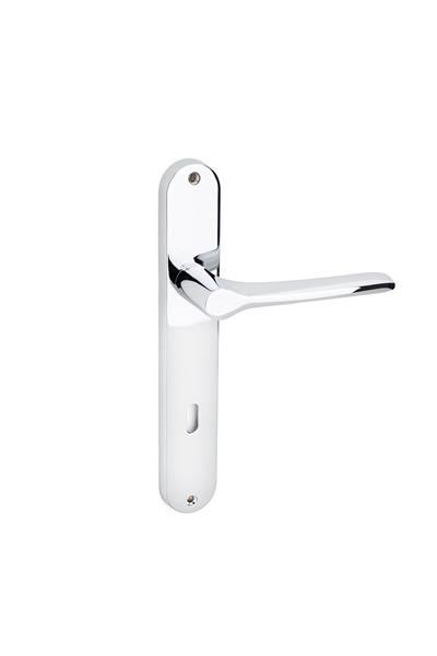 Metıs Krom Renk Aynalı Kapı Kolu Takımı