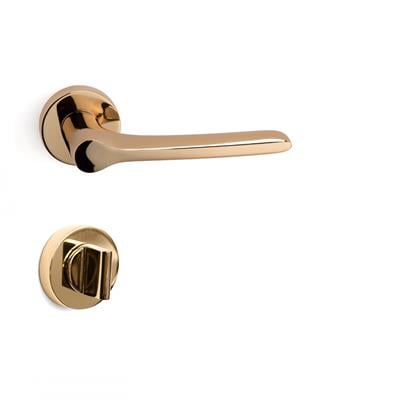 Metıs Rozetli Kapı Kolu Takımı Altın Renk