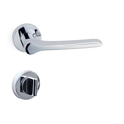 Metıs Rozetli Kapı Kolu Takımı Krom Renk