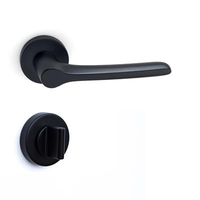 Metıs Rozetli Kapı Kolu Takımı Siyah Renk