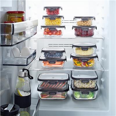 Mılo Gıda Saklama Kabı Kare 500 Ml Paslanmaz Çelik Kapaklı