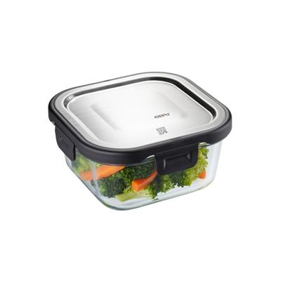 Mılo Gıda Saklama Kabı Kare 500 Ml Paslanmaz Çelik Kapaklı