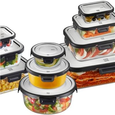 Mılo Gıda Saklama Kabı Yuvarlak 900 Ml Paslanmaz Çelik Kapaklı