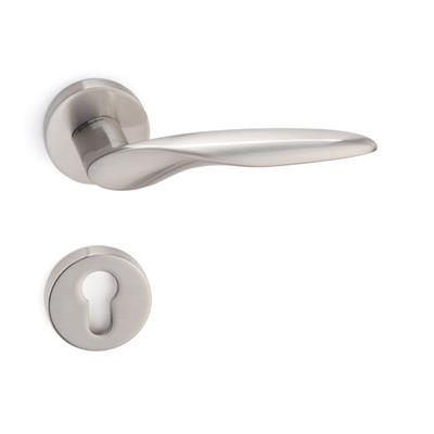 Mimas Rozetli Kapı Kolu Takımı Saten Renk