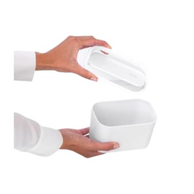 Mındset Fresh Whıte Plastik Küçük Çöp Kutusu 15X8.6X9.9Cm