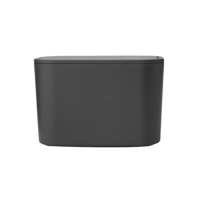 Mındset Koyu Gri Plastik Küçük Çöp Kutusu 15X8.6X9.9Cm