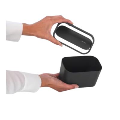 Mındset Koyu Gri Plastik Küçük Çöp Kutusu 15X8.6X9.9Cm