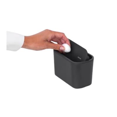 Mındset Koyu Gri Plastik Küçük Çöp Kutusu 15X8.6X9.9Cm