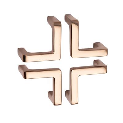 4706 Modern L Kulp Altın Renk Tek Adet Yarım