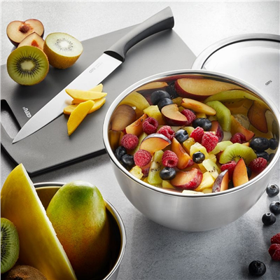 Mondı 3 Parçalı Saklama Kabı Seti - Kapak Dahil Paslanmaz Çelik 1 L - 2,5 L - 4,5 L