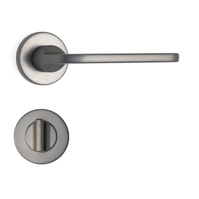 Moon Rozetli Kapı Kolu Füme Renk