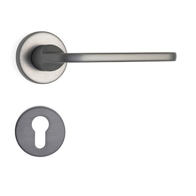 Moon Rozetli Kapı Kolu Füme Renk