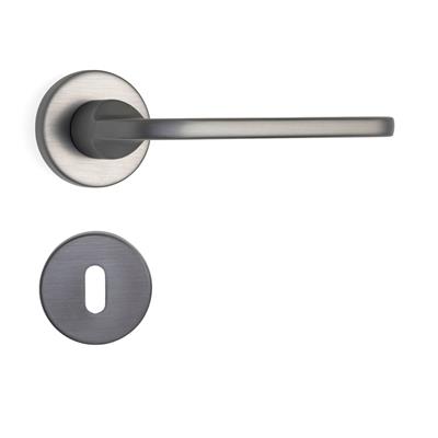 Moon Rozetli Kapı Kolu Füme Renk