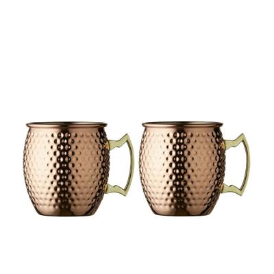 Moscow 2Li Bakır Kaplamalı Kupa 50 cl - Çap 10 cm