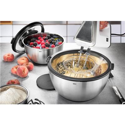 Muovo 2Li Set Sıçrama Koruma Kapaklı Kase Seti 2,5 Ve 4,5 Litre