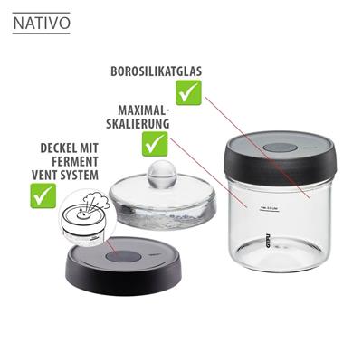 Natıvo Fermantasyon Kavanozu 0,5 L