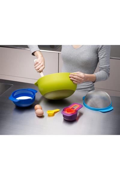 Nest 9 Plus Karıştırma Kase Seti - Çok Renkli