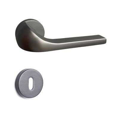 Neta Rozetli Kapı Kolu Takımı Füme Renk