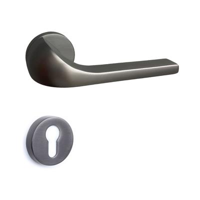 Neta Rozetli Kapı Kolu Takımı Füme Renk