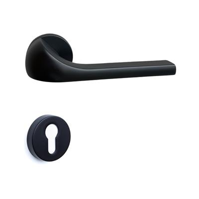 Neta Rozetli Kapı Kolu Takımı Siyah Renk