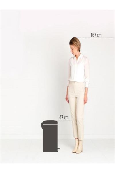 Newıcon Fpp Matt Steel Pedallı Çöp K.20 Lt