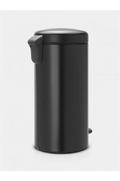 Newıcon Matt Black Pedallı Çöp Kutusu 20 L
