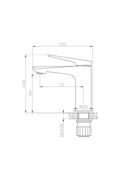 Next Lavabo Bataryası - Krom