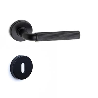 Nord-L Rozetli Kapı Kolu Takımı Siyah Renk