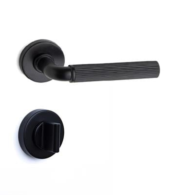 Nord-L Rozetli Kapı Kolu Takımı Siyah Renk