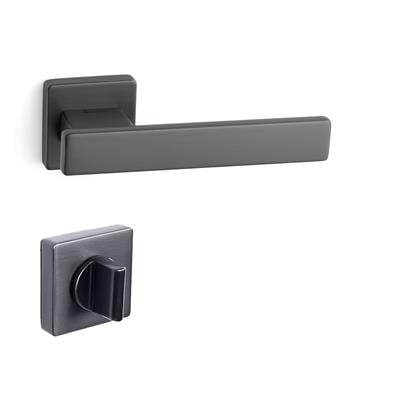 Norma Rozetli Kapı Kolu Takımı Füme Rengi