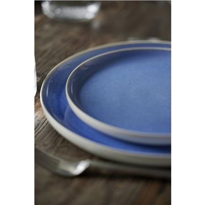 North Seramik Yemek Tabağı Mat Beyaz/Parlak Nehir Çap:27 Cm