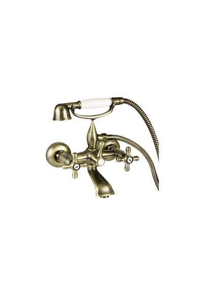 Nostalgıc Banyo Bataryası - Bronz