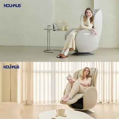 Nouhaus Luna Masaj Koltuğu Elder White ( Bt Music-2 Yönlü Hoparlör )