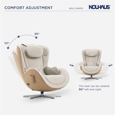Nouhaus Nou Campo Masaj Koltuğu Sand White ( Bt Music-2 Yönlü Hoparlör )