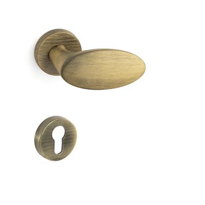 Oberon Rozetli Kapı Kolu Takımı Antik Rengi