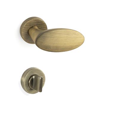 Oberon Rozetli Kapı Kolu Takımı Antik Rengi