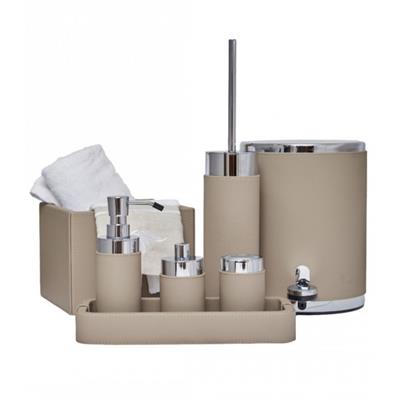 Olympia Deri Tepsi Taupe 13X30