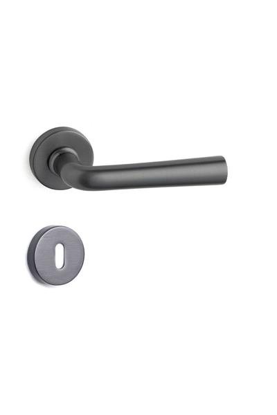 Otto Rozetli Kapı Kolu Takımı Füme Rengi